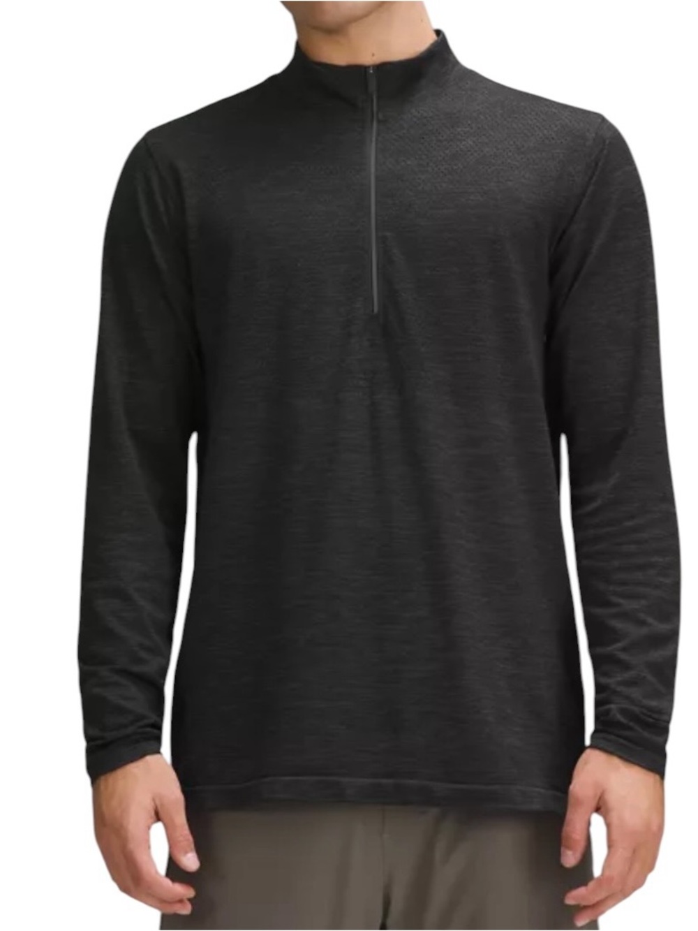 Lululemon Athletica Metal Vent Tech Midweight 1/2 Zip Dark Gray Pullover Size XL